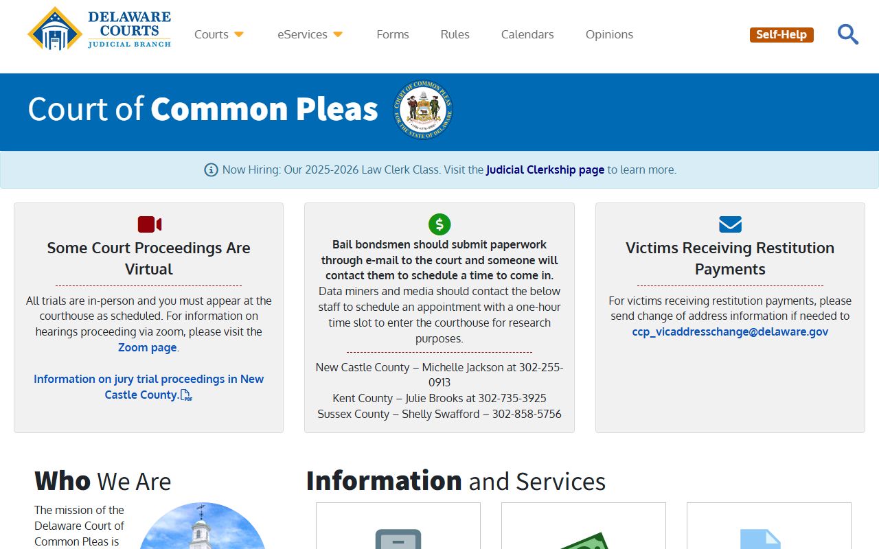 Kent County Criminal Court Records Court of Common Pleas
