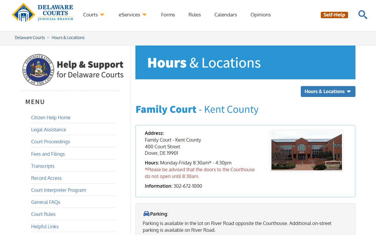 Kent County Criminal Court Records Family Court Dover